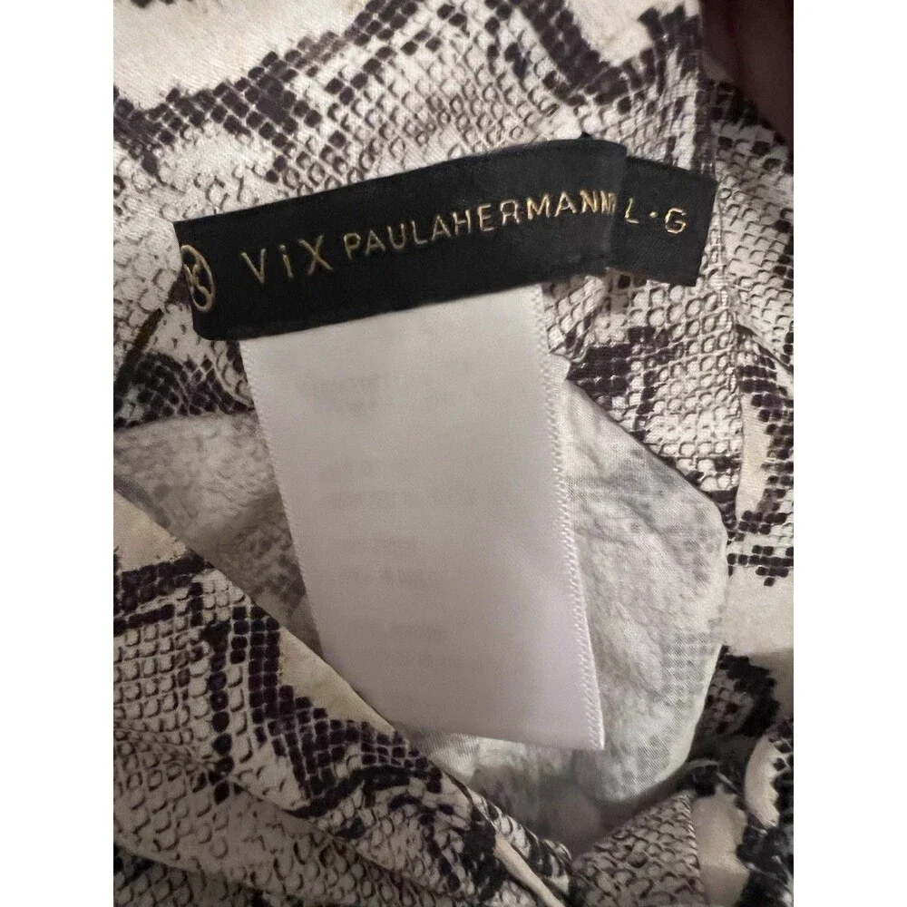 ViX by Paula Hermanny Women  Wrap Skirt Size‎ Large Cover Up Snake Print